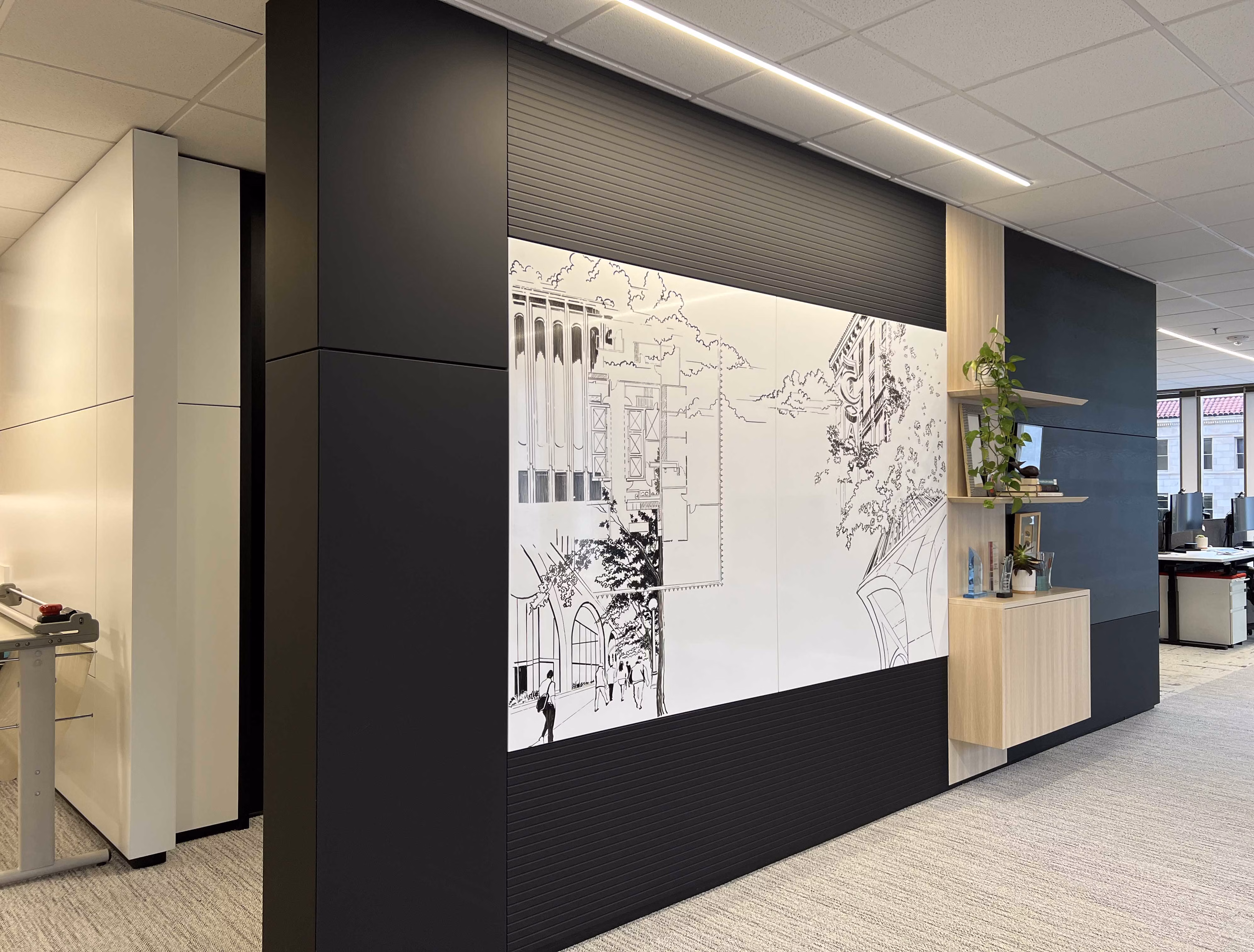 digital component construction powered by Echo for designing a cozy office space
