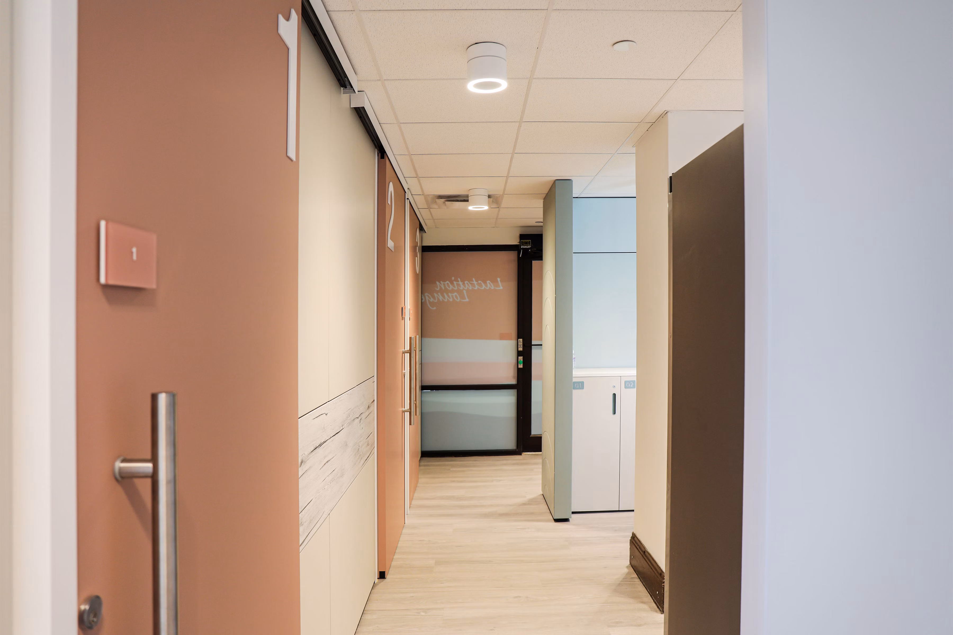 Peaceful private rooms for nursing parents