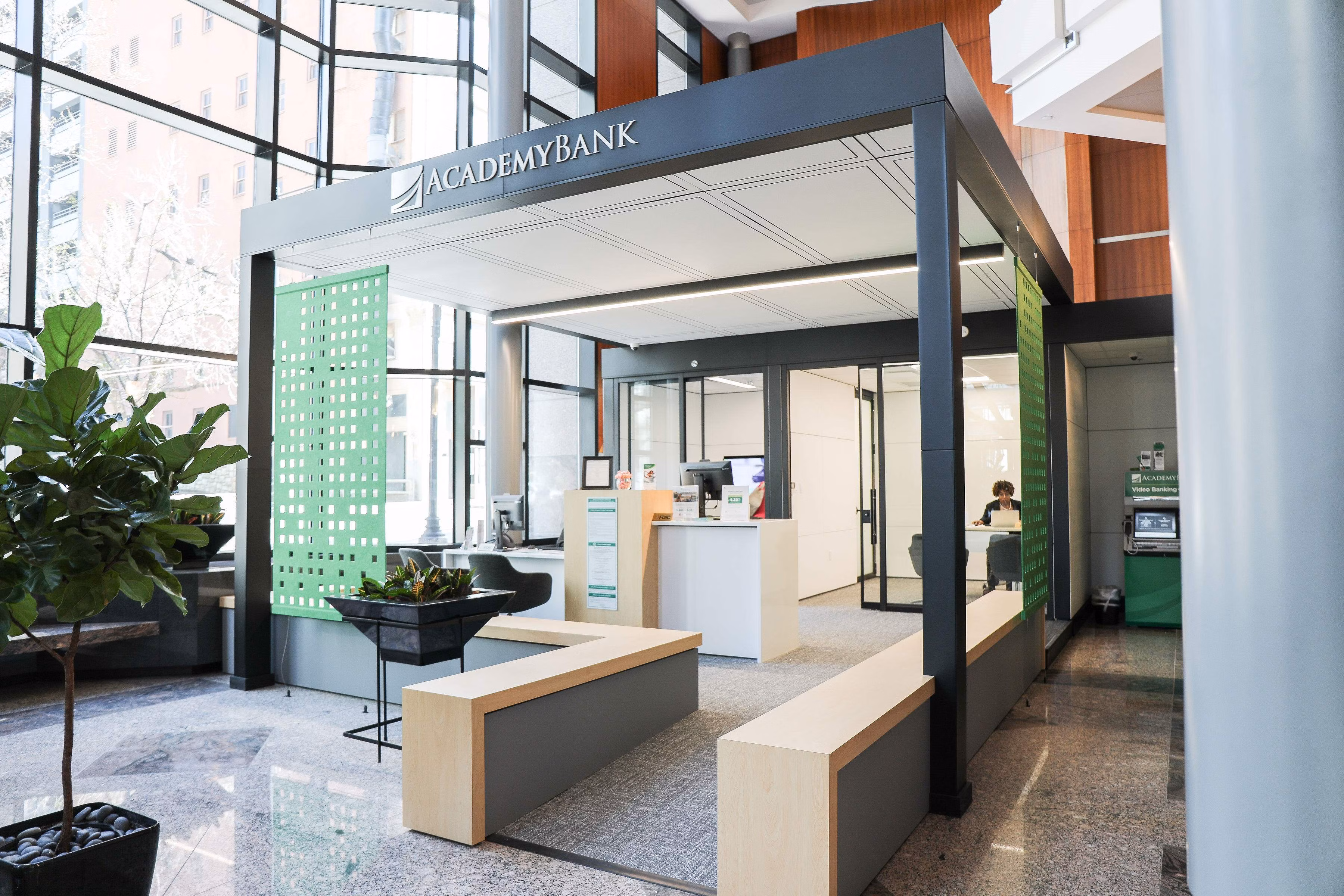 Modern banking design in Kansas City